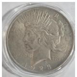 1923 - PEACE SILVER DOLLAR (999 A100)