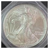 1995 - 1oz FINE SILVER ONE DOLLAR (579 AL)