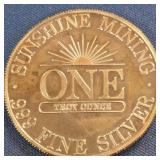 .999 FINE SILVER ONE TROY OUNCE (840 AJ)