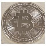 1OZ .999 FINE SILVER CRYPTO BITCOIN (997 M)