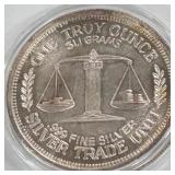 ONE TROY OUNCE .999 SILVER COIN (919 K)