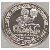 CASINO .999 FINE SILVER ONE TROY OUNCE (440 R)