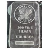 .999 FINE SILVER FIVE OUNCES (912 D)