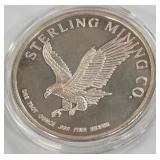 ONE TROY OUNCE .999 FINE SILVER (919 Q)