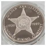 ONE TROY OUNCE .999 FINE SILVER (919 R)