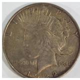 1922 - PEACE SILVER DOLLAR (999 A72)