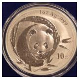 2003 - 1OZ .999 SILVER PANDA COIN (998 P)