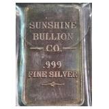 1TROY OUNCE .999 FINE SILVER BAR (907 B)