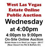 WELCOME TO OUR THUR. @4pm ONLINE PUBLIC AUCTION