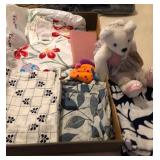 D - COLLECTIBLE TEDDY BEAR & SCARVES (M21)