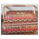 D - VINTAGE SEWING BASKET (K43)