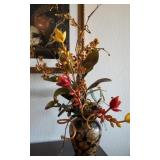 D - DECORATIVE VASE WITH FAUX FLOWERS (K100)