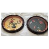 D - TWO PIECES VINTAGE CHINESE WALL ART (R22)
