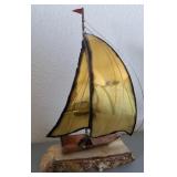 D - SAILBOAT SCULPTURE 16"T (O20)