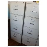 D - TWO FOUR-DRAWER FILE CABINETS (O2)