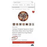 D - JAPANESE IMARI PORCELAIN CHARGER WITH STAND