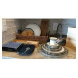 D - MIXED LOT OF DISHWARE, BASKETS, MORE (K15)