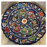 D - DECORATIVE TURKISH CERAMIC PLATE 12"DIA (D3)