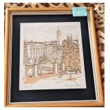 D - LTD ED UNIV OF CALIFORNIA SATHER GATE ETCHING