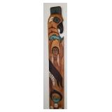 D - INDIGENOUS-STYLE ART CARVING 25.5"L (E22)