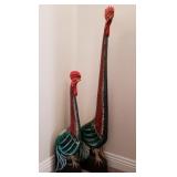D - SCULPTURES OF LONG-NECK ROOSTERS (R1)