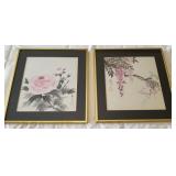 D - TWO PIECES FRAMED ART 14X13"EA (R17)