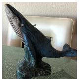 D - WHALE SCULPTURE 9"T (K52)