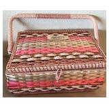 D - VINTAGE SEWING BASKET (K43)
