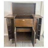 D - VINTAGE DRY BAR CABINET