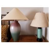 D - LOT OF TWO TABLE LAMPS (E4)