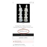 D - THREE WHITE PORCELAIN CHINES GODDESS FIGURES