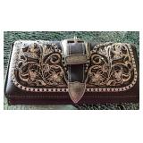 D - MONTANA WEST CLUTCH WALLET WITH BUCKLE (K103)