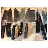 D - MIXED LOT F KITCHEN KNIVES (K9)