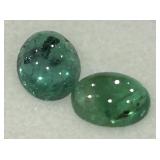 1.74CT CABOCHON EMERALD GEMSTONES