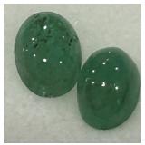 2.59CT CABOCHON EMERALD GEMSTONES