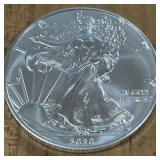 2020 AMERICAN SILVER DOLLAR 1 OZ FINE SILVER