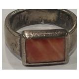 STERLING SILVER SPINY OYSTER RING 7 GRS SIZE 6.5
