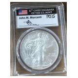 2008-W SILVER AMERICAN EAGLE MS70