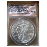 2011 SILVER AMERICAN EAGLE MS70