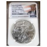 2021 SILVER AMERICAN EAGLE MS70