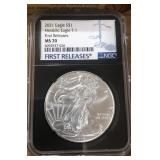2021 SILVER AMERICAN EAGLE MS70