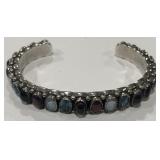 VINTAGE NAVAJO JAMES LEE STERLING SILVER CUFF