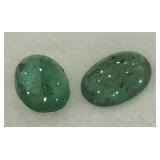 1.96CT CABOCHON EMERALD GEMSTONES