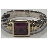 DAVID YURMAN 14K STERLING SILVER RING 3.1 GRS