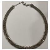 VINTAGE GC STERLING SILVER MESH NECKLACE 41 GRS