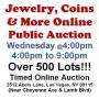 Wed.@4pm - Jewelry, Coins & More Online Auction 3/18