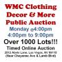 Mon.@4pm - WMC Clothing, Decor & More Online Auction 3/16