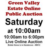 WELCOME TO OUR SAT. @10am ONLINE PUBLIC AUCTION