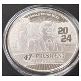 DONALD TRUMP 1oz .999 SILVER ROUND  (350 FS)