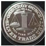 1oz .999 FINE SILVER COIN (886 B)